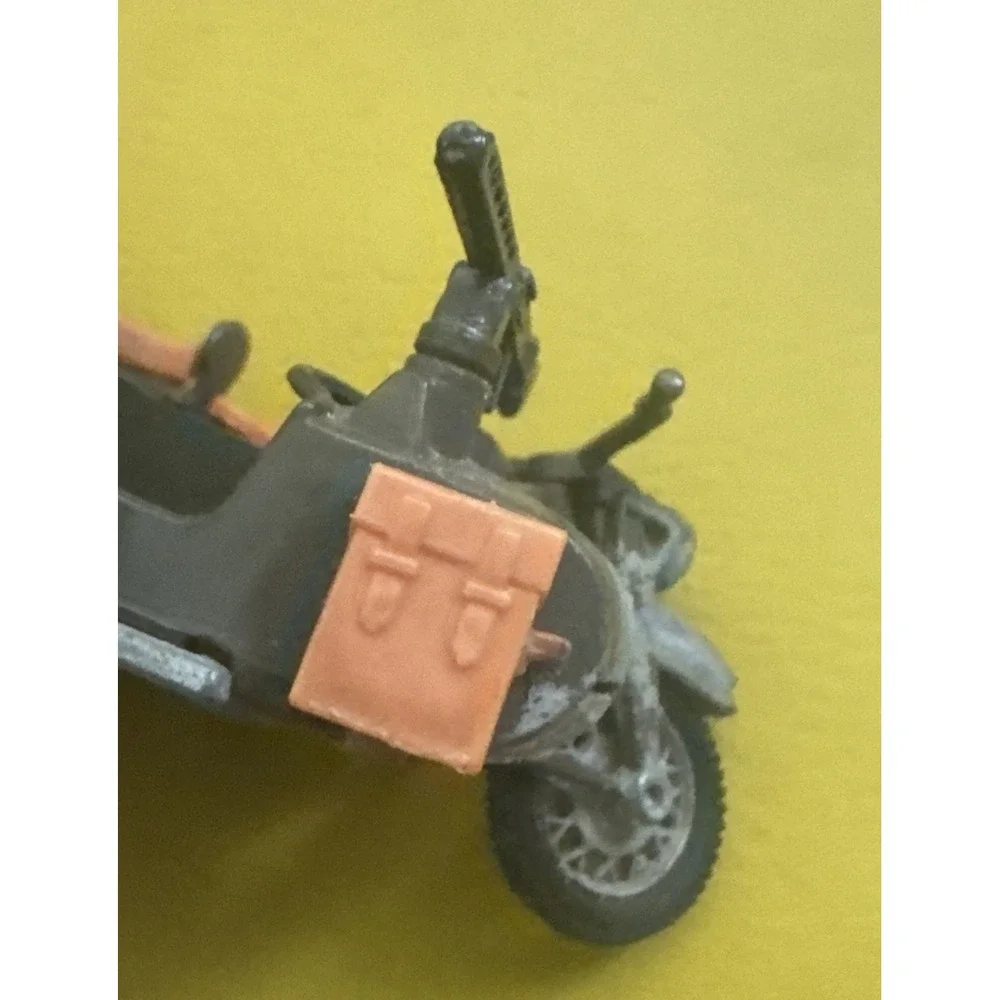 Vintage Britains Ltd Die-Cast German BMW Motorcycle w/sidecar War READ